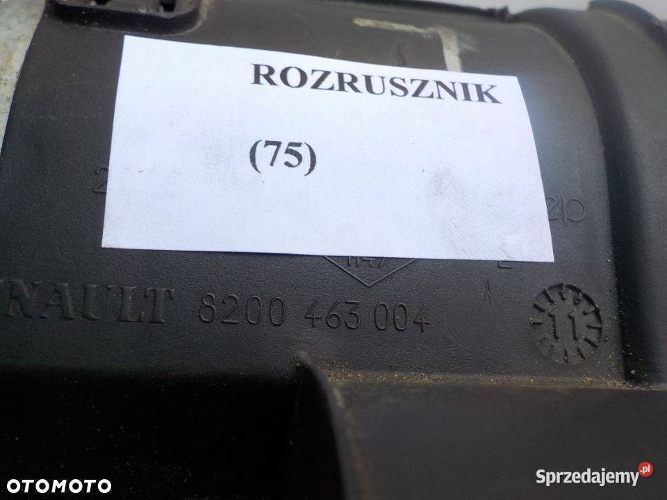 ROZRUSZNIK 8200 463 004 MEGANE CLIO JUKE 15 DCI Układ elektryczny sprzedam