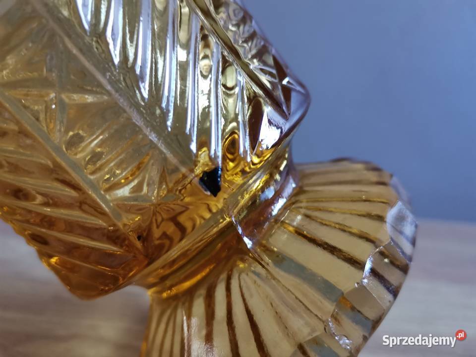 Stary wazon szkło miodowe HSG Ząbkowice design sprzedam
