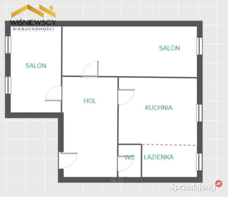 Mieszkanie z ogrodem Kościuszki Liczba pokoi 2 Elbląg