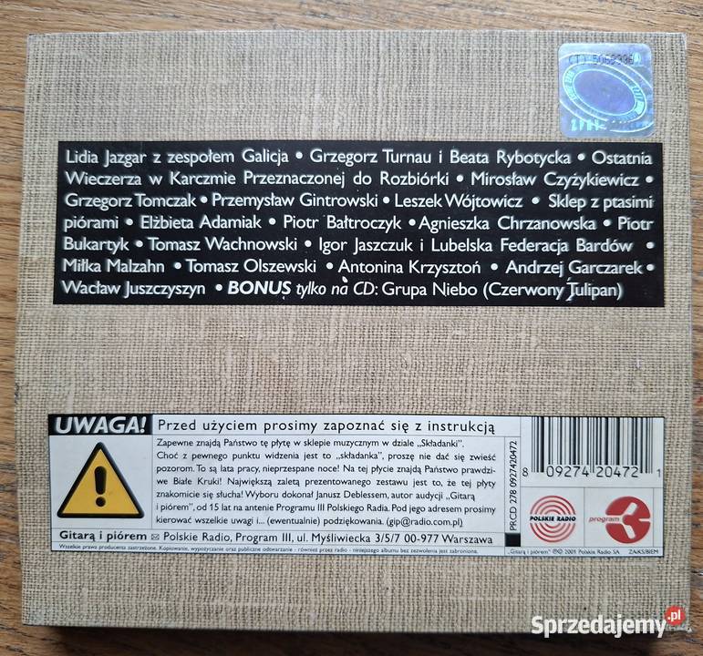 Gitarą i piórem CD Kultura i Rozrywka Kraków