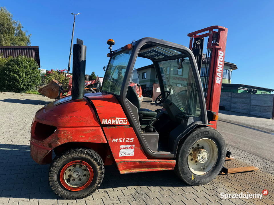 wózek widłowy terenowy MANITOU MSI25D przesuw diesel Działoszyn