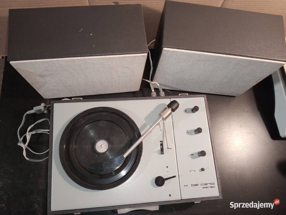 Gramofon z głośnikami walizka Delphin Werk Pirna Wrocław sprzedam