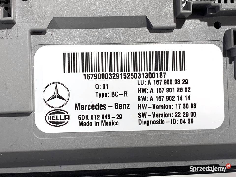 MODUŁ KOMFORTU MERCEDES GLE A1679000329 SUV Zestawy naprawcze podkarpackie