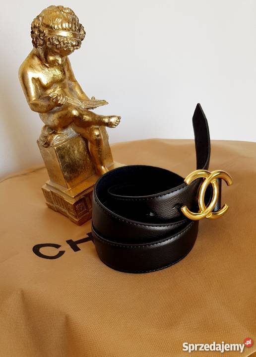 CHANEL SKÓRA NATURALNA PASEK CHANEL SKÓRZANY