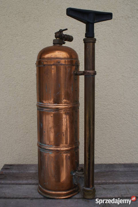 Miedziana zabytkowa francuska hydronetka gaśnica Warszawa sprzedam