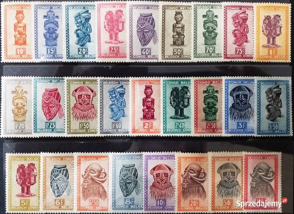KONGO BELGIJSKIE 19471948 MNHkompletna seria Człuchów