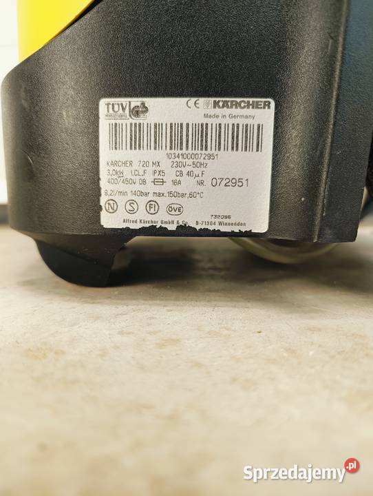 Myjka ciśnieniowa Karcher 720MX Mosiężna Pompa Radom