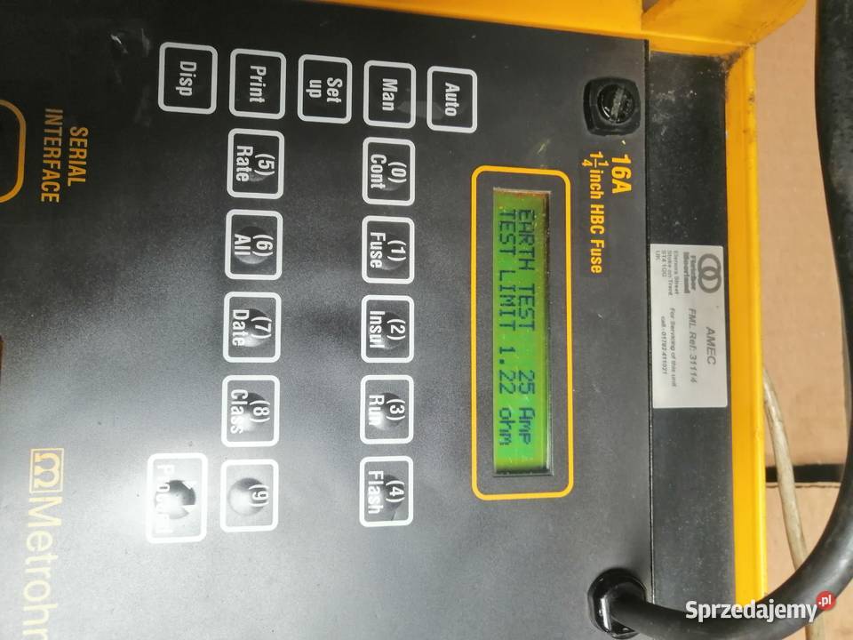 Miernik Metrohm MicroPAT Appliance Tester śląskie Cieszyn sprzedam