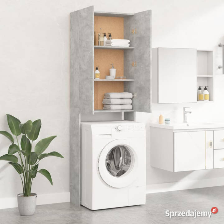 Szafka na pralkę szarość betonu 64 x 255 x 190 Warszawa