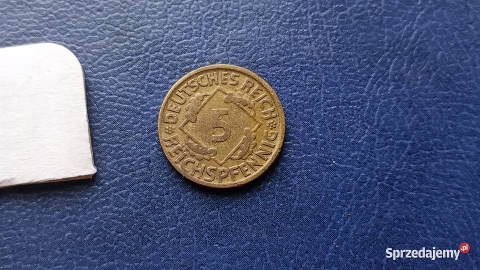 Stare monety 5 reichsfenig 1925 D Niemcy Lesko sprzedam