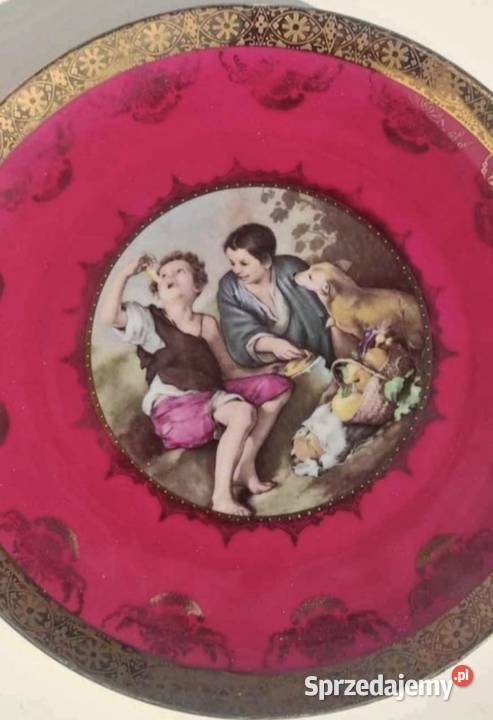 Patera Children picnic with dog Piknik chłopców Pabianice sprzedam