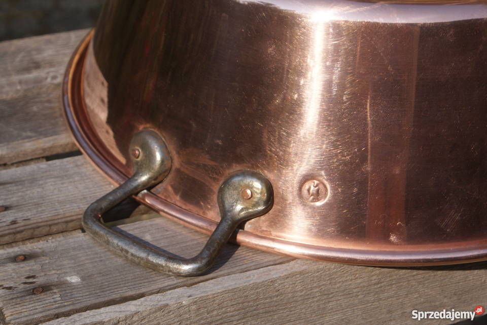 Miedziany garnek gar do smażenia konfitury poj Warszawa sprzedam