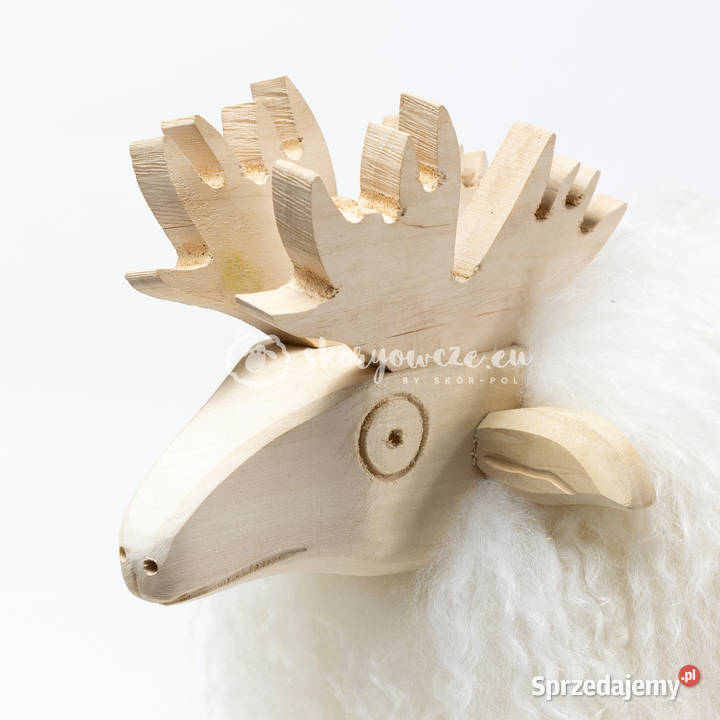 Krzesło renifer dekoracyjny biały Szaflary