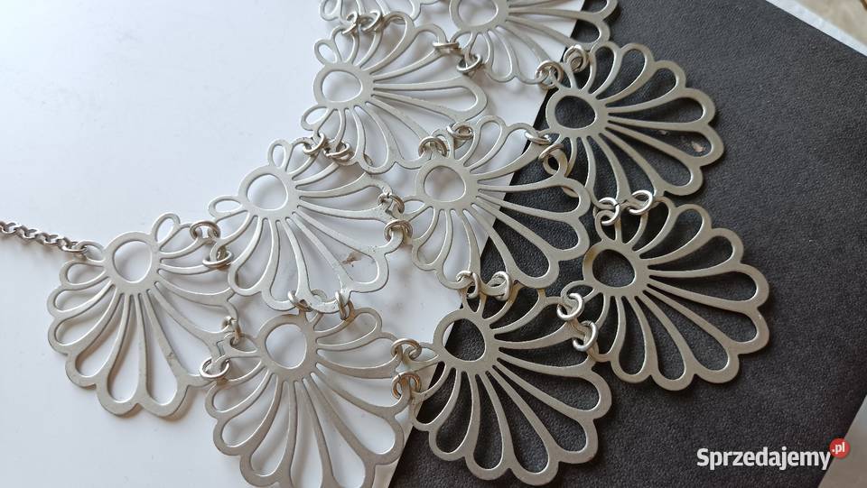 Metalowy niespotykany naszyjnik Białystok sprzedam