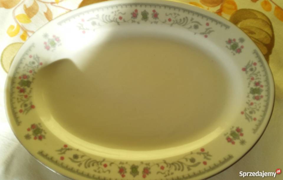 Porcelanowy półmisek 31x23Made in China biały Łódź sprzedam