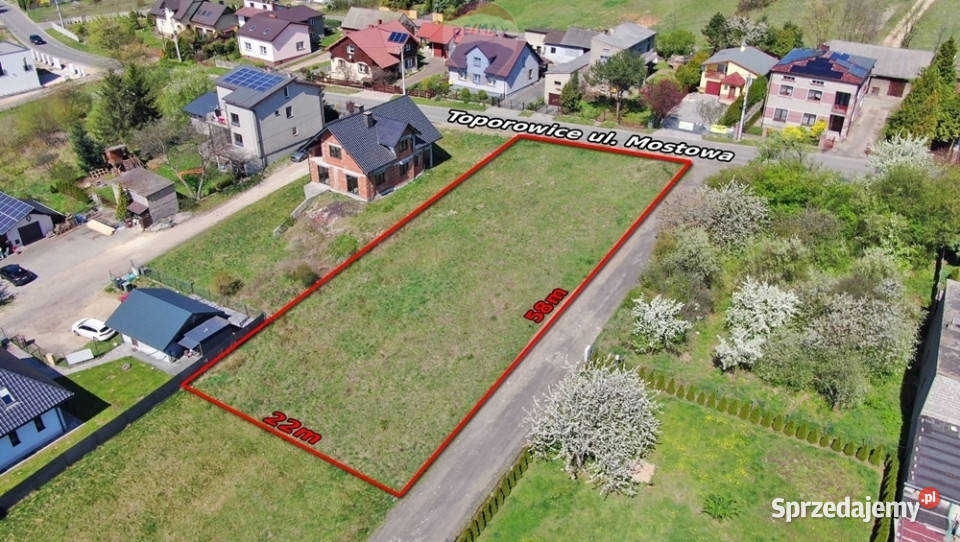Działka budowlana 1296m2 Toporowice sprzedam