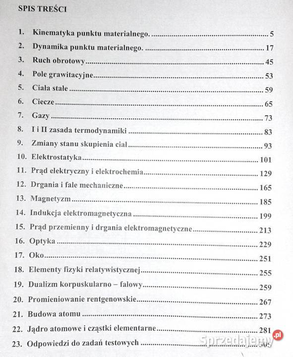 Fizyka Wybór testów z egzaminów 1973 1999 Chełm