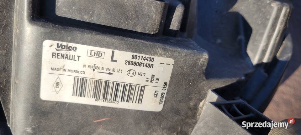 DACIA SANDERO LOGAN II LAMPA LEWA PRZÓD śląskie Ruda Śląska