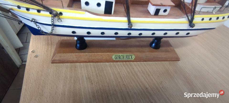 Model żaglowca Gorch Fock ręcznie wykonany Słubice sprzedam