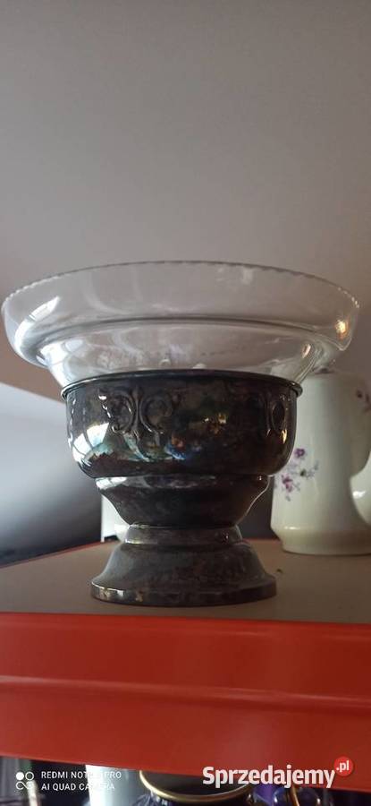 Żardinera Okrągła Patera Plater i szkło Porcelana i szkło Gdańsk