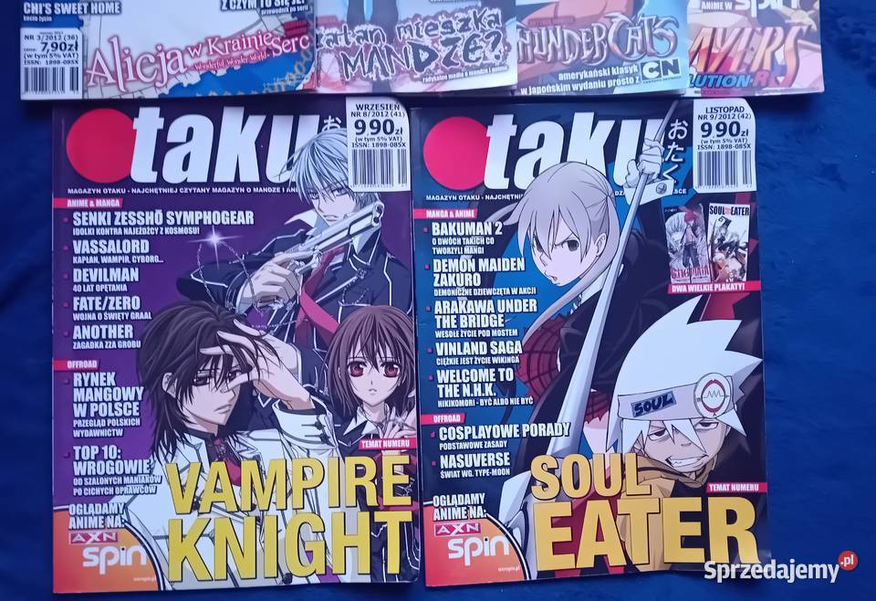 Otaku magazyn mangi i anime Numery 35678 i 9 Koźminek