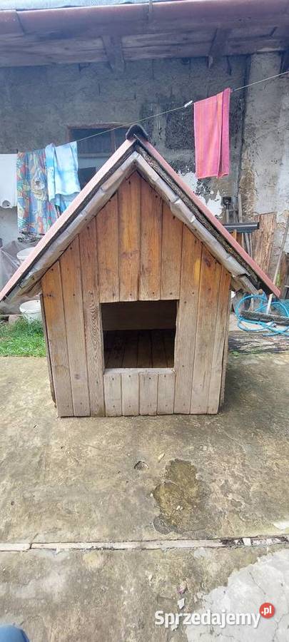 Duża ocieplana buda psa 90 x 109 x 129 UŻYWANA sprzedam