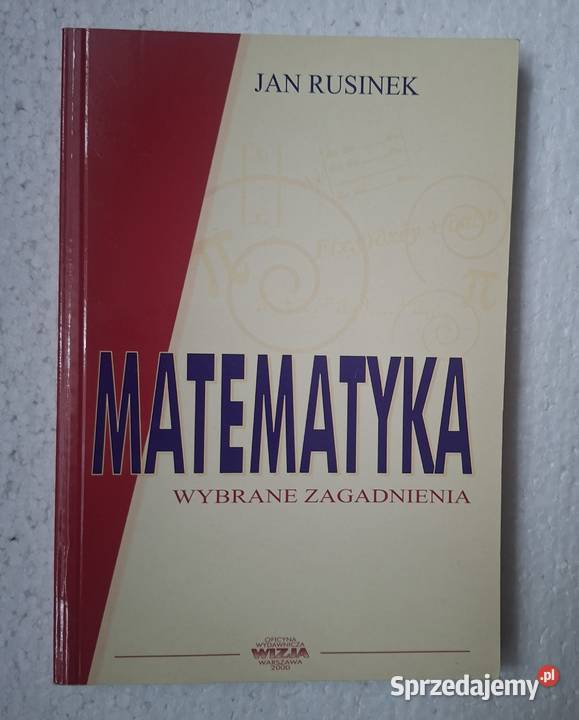Matematyka wybrane zagadnienia Jan Rusinek