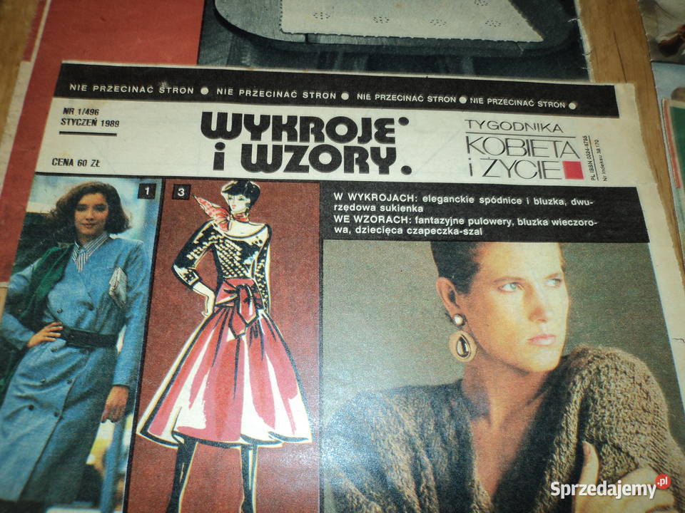 Wykroje i wzory Kobieta i życie 6 Czasopisma Nowy Sącz