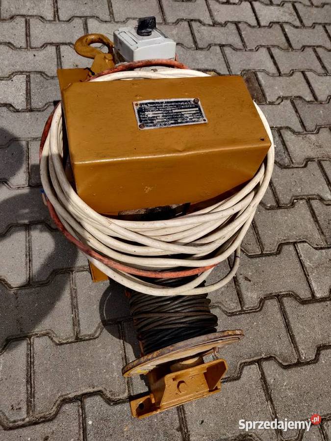 Wyciąg budowlany dźwig żurawik szybki mocny 230V Kraków