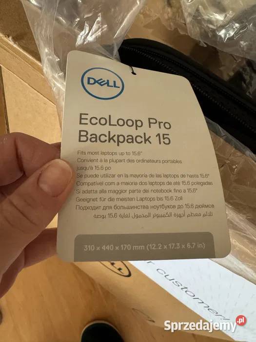 Plecak Dell EcoLoop Pro Backpack 15 Nowy torby i pokrowce