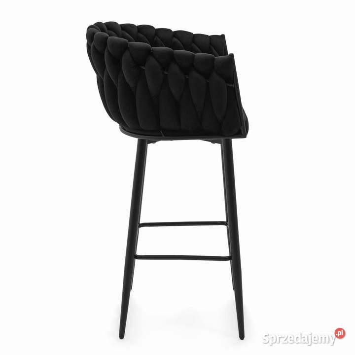 Czarny Hoker Tapicerowany Latina Wysyłka 24H Meble Tarchały Małe