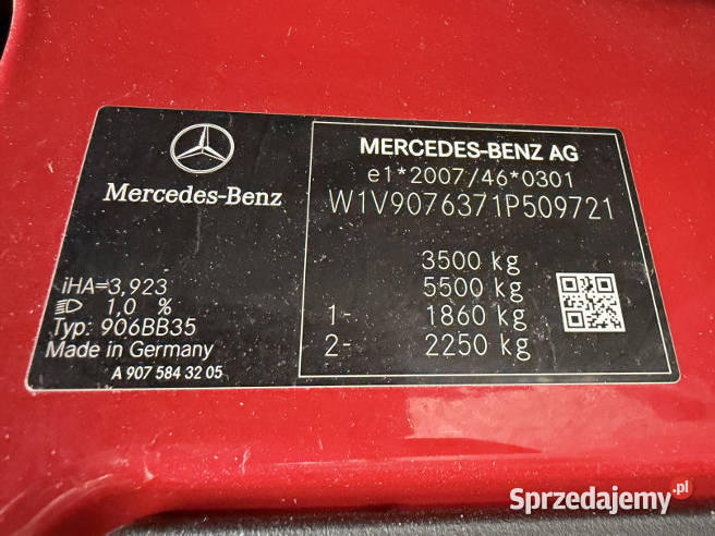MERCEDESBENZ SPRINTER 319 CDI 2022 195000 ccm Warszawa sprzedam