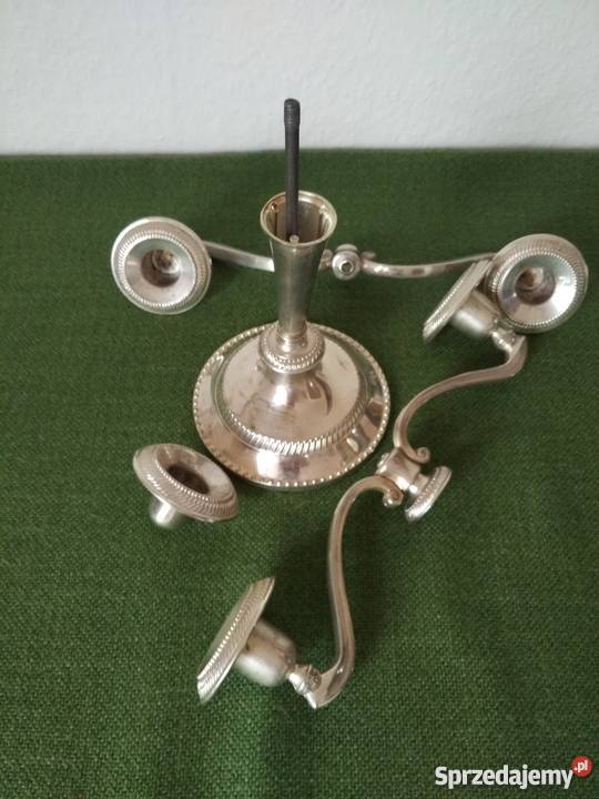 Świecznik srebrzony