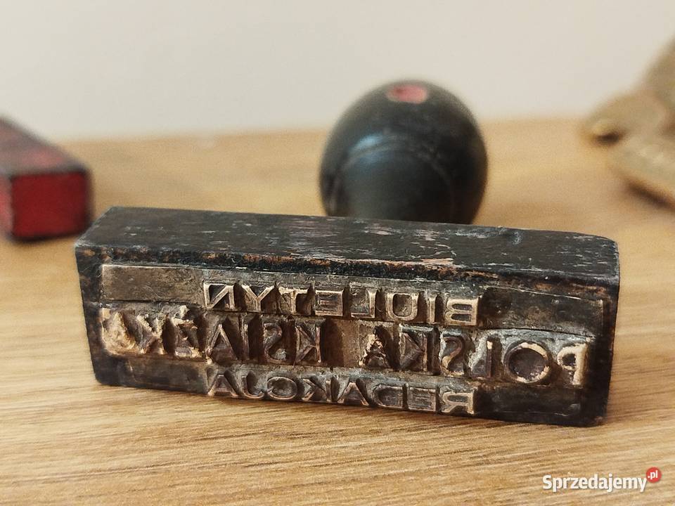 Stara pieczątka stempel Biuletyn Polska Książka sprzedam