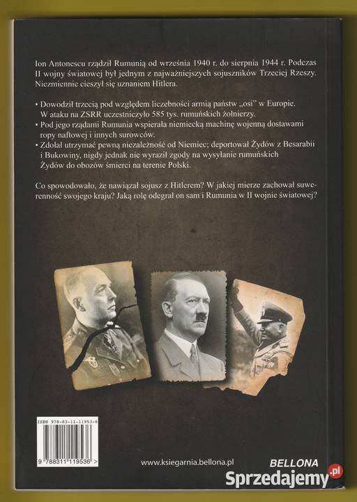 RUMUNIA ZAPOMNIANY SOJUSZNIK HITLERA DENNIS Pozostałe Łódź