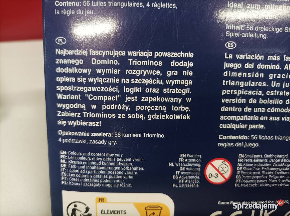 Triominos Compact Kultowa Gra Logiczna Wersja Kultura i Rozrywka Toruń
