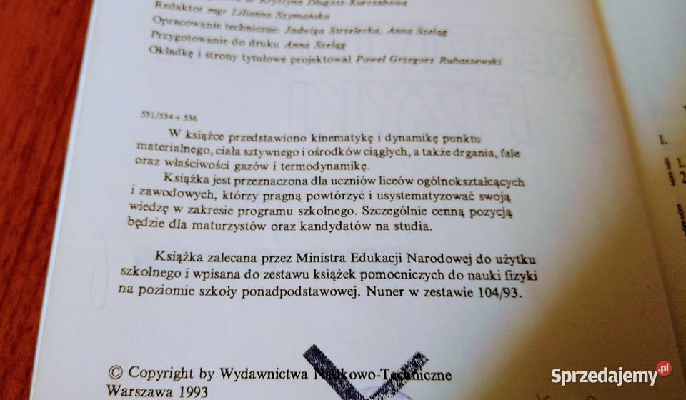 Repetytorium z fizyki mechanika i termodynamika Gdańsk