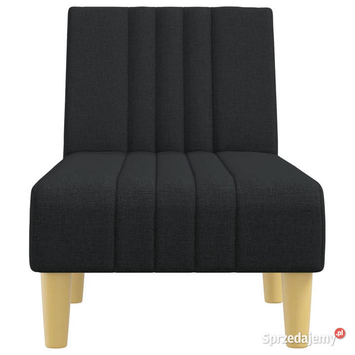 Szezlong czarny tapicerowany tkaniną WM352824 sprzedam