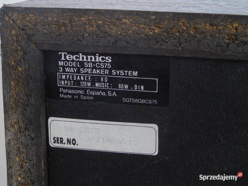 Kolumny Technics SBCS75 2x 120 wat DOSTAWA Jasło sprzedam