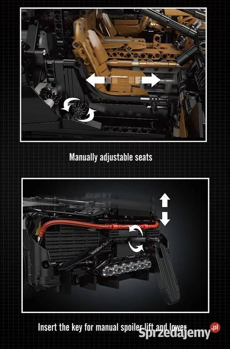 Mould king Technic RC Bugatti La Voiture Noire Milanówek