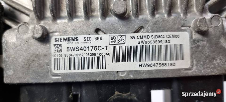 KOMPUTER PEUGEOT 1007 HW9647568180 osobowe sprzedam