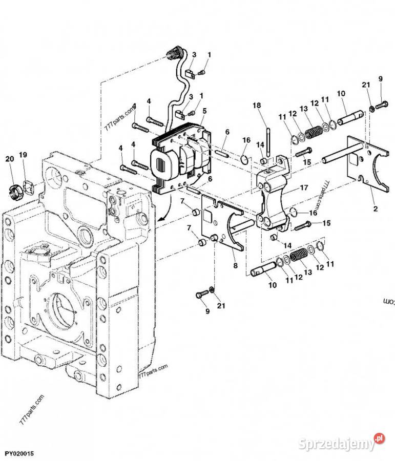 Hamulec elektromagnetycny AL172354 wałka PTO tył Wilkowo