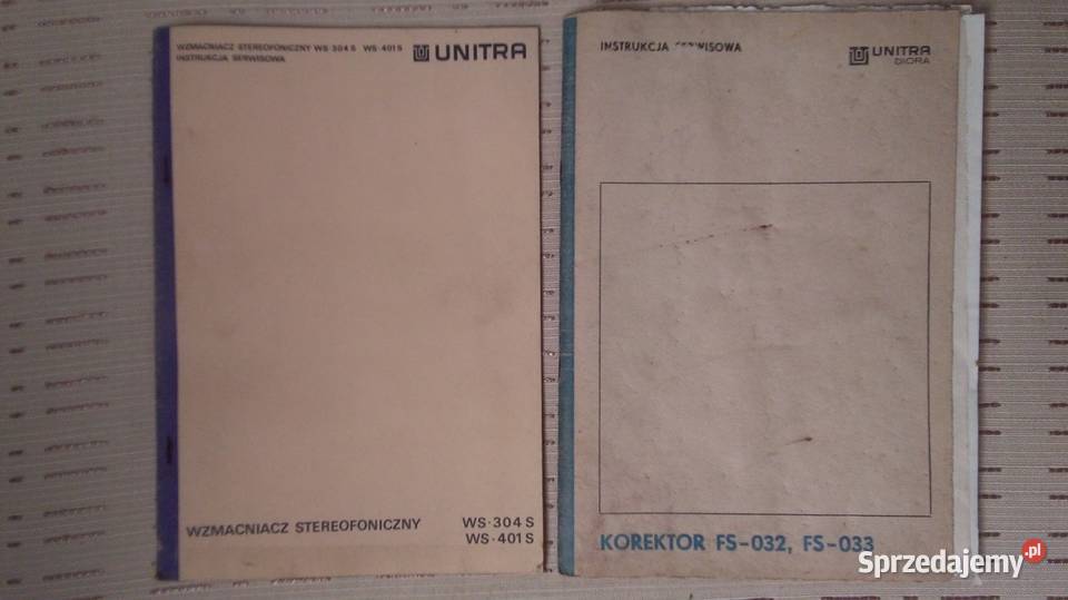 Instrukcje serwisowe Unitra Opole
