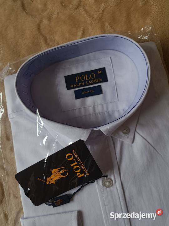 Koszula męska Ralph Lauren bawełniana biała Białystok