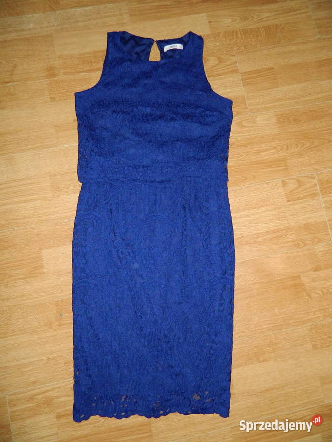 OASIS elegancka sukienka koronka narzutka 36