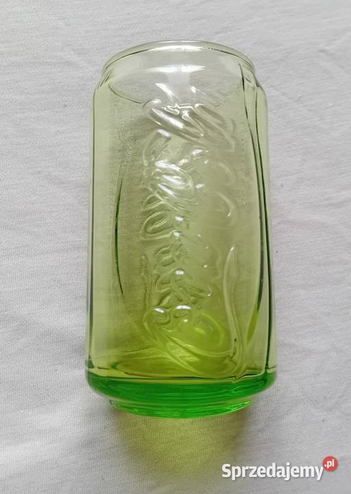 Zielona kolekcjonerska szklanka Coca Cola Antyki, Sztuka, Kolekcje Koźminek