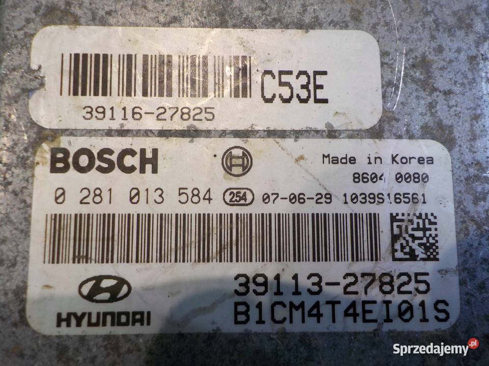 SANTA FE II 22 CRDI sterownik silnika 0281013584 Czujniki i sterowniki Suków