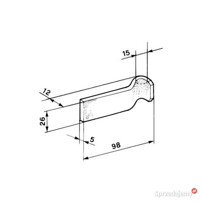Uchwyt zamka z zatrzaskiem 11761 Części i osprzęt rolniczy Kamionna