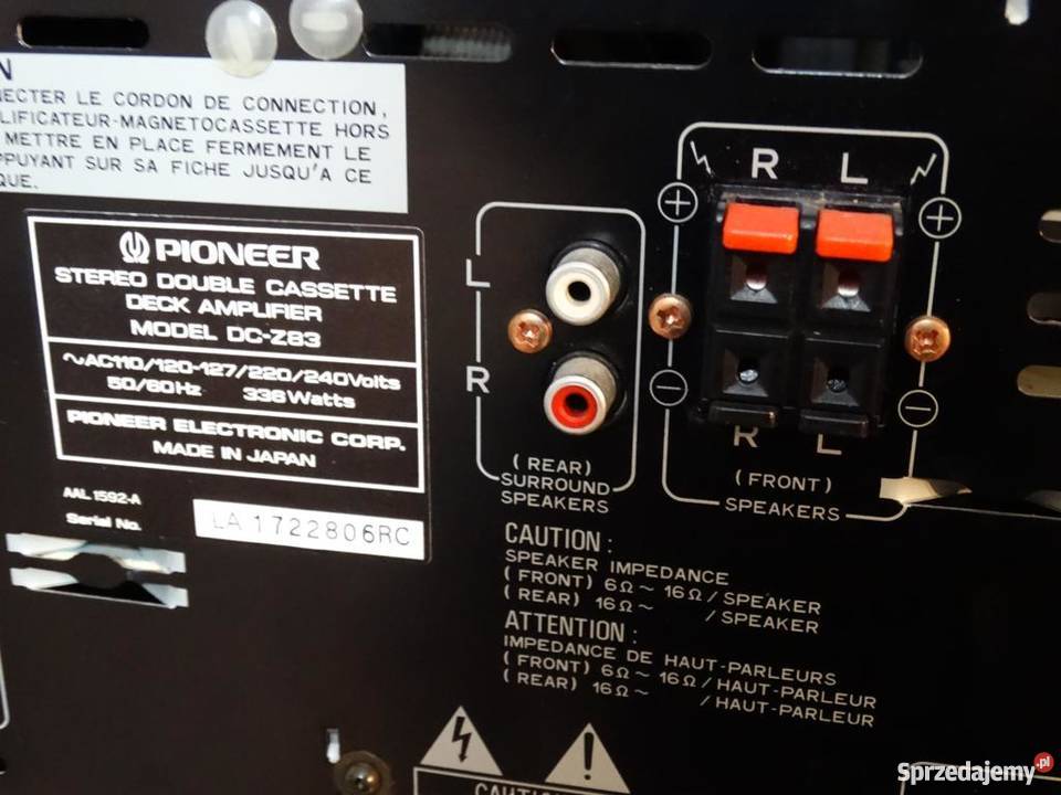 Wzmacniacz z korektorem Pioneer 340 wat WYSYŁKA Jasło sprzedam