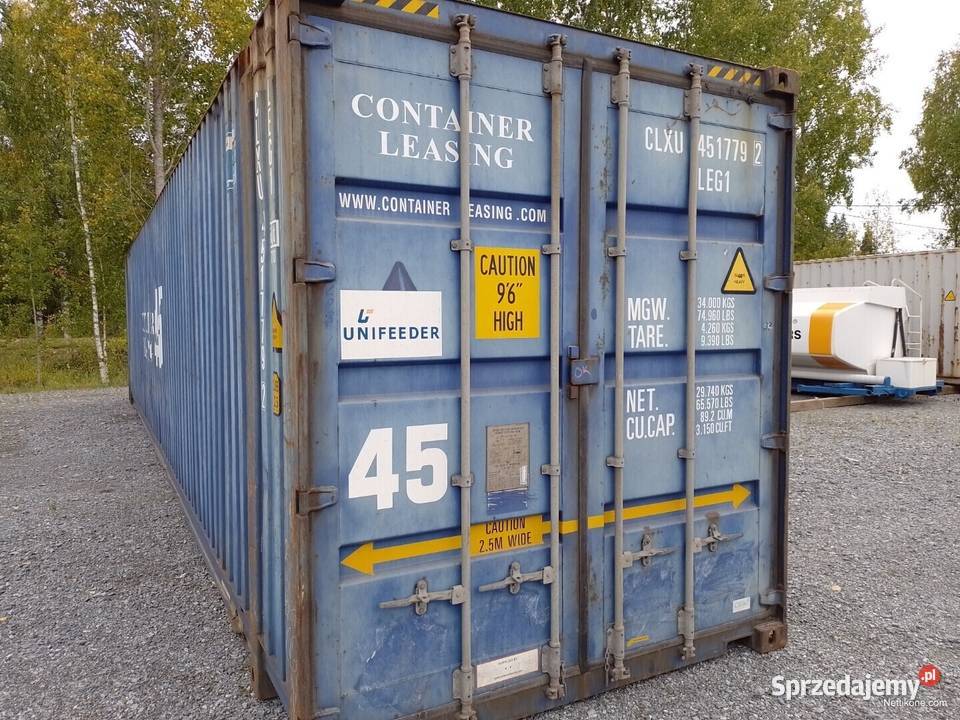 Kontener morski magazynowy 45HC PW 135 metrowy